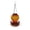 Orange, variant on Clearance! Soovim Solar Powered Hanging Bird Bath, Outdoor Fountain for Garden Patio, Orange 40x20cm