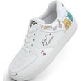 thumbnail image 4 of DOGO White Sneakers for Women - Handmade Women's Fashion Sneakers, Vegan Leather and Unique Design Dice Sneakers Cat Lovers Design, Size 10, 4 of 5