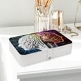 thumbnail image 6 of Brain Earring Organizer Jewelry Box Necklace Organizer PU Leather with Removable Compartment Portable, 6 of 6