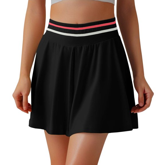 Women's A-Line Tennis Skirt Built-in Liner, Breathable Fabric, See-Through Design, Ideal for Sports and Casual Wear, Multiple Sizes (S XL)