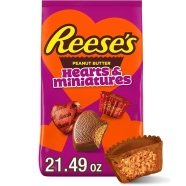 Reese's Assorted Chocolate Peanut Butter Shapes Valentine's Candy, Bag 21.49 oz