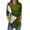Green, variant on Uaswgudfs Blouse for Women Trendy 3/4 V-Neck Button Tops Summer Geometric Patterns Casual Tees 2025