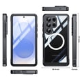 thumbnail image 5 of ELEHOLD Case for Samsung Galaxy S26 Ultra Crystal Clear Compatible with Mag Safe,Full Body Shockproof Protective Cover with Built-in Tempered Glass Screen Protector,Black, 5 of 7