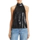thumbnail image 1 of Joie Lei Lei Halter Blusa Top para Mujer, Negro, XX-Small, 1 of 1