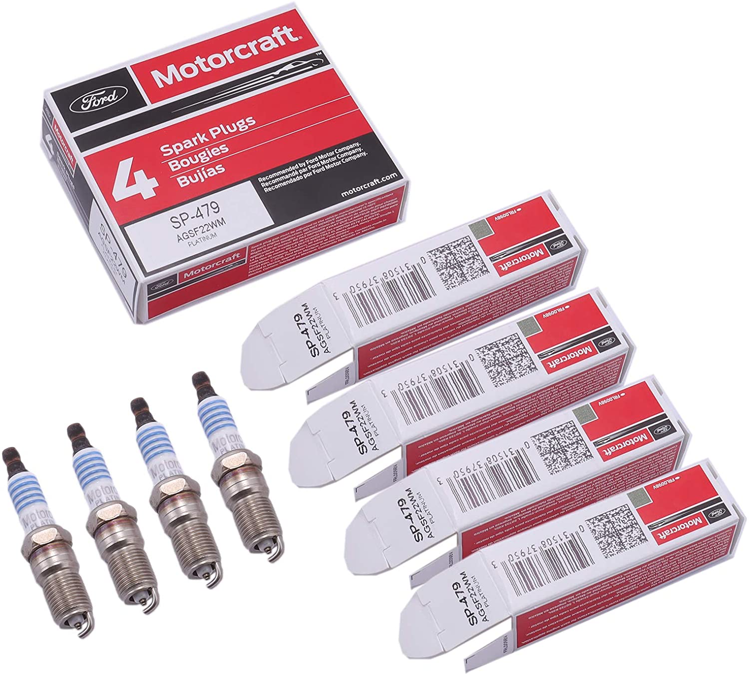 Set of 8 Ignition Coil DG508 & Motorcraft Spark Plug SP479