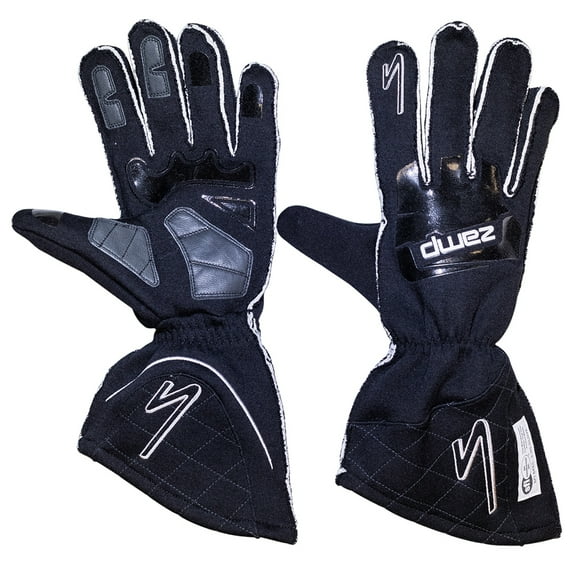 Zamp Gloves ZR-50 Black Small Lrg Multi-Layer SFI3.3/5