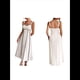 thumbnail image 3 of Vestido A Rayas para Mujer, con Tirantes Finos, y , Fluido Albaricoque M, 3 of 6