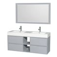thumbnail image 2 of 60 in. Double Bathroom Vanity Set in Glossy White, 2 of 2