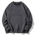 thumbnail image 2 of DODADAWANJ Big and Tall Sweatshirt for Men Graphic Crewneck Sweatshirts Solid Color Athletic Pullover for Daily Casual Workout XXXXXXXXL, 2 of 9