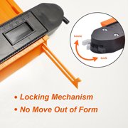 2 Pack Orange Contour Gauge Tool– 10 Inch&5 Inch Widen Shape Duplicator with Lock,Profile Outline Measuring Tool for Woodworking,DIY,Construction,Ideal Gift for Dad,Grandpa,Husband