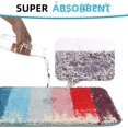 thumbnail image 2 of Juego de 2 alfombras de baño absorbentes, lavables a máquina, antideslizantes, alfombras de baño de microfibra suave de lujo, coloridas alfombrillas de baño para baño, cocina y dormitorio, 15,7 ×, 2 of 6