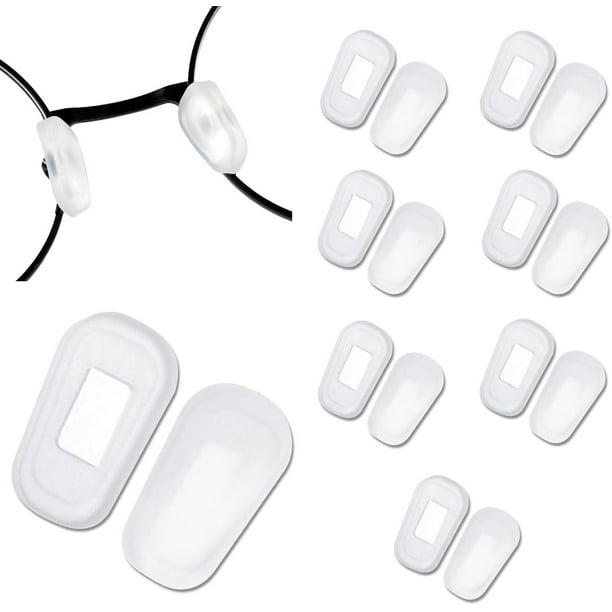 10 pares de gafas antideslizantes para gafas, almohadillas de silicona para la nariz, almohadillas para la nariz, fundas protectoras antideslizantes para gafas, almohadillas para la nariz (b