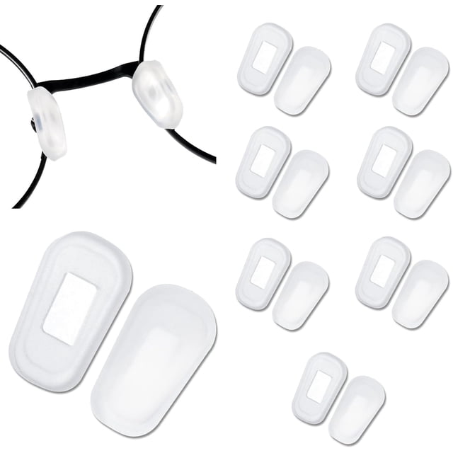 10 pares de gafas antideslizantes para gafas, almohadillas de silicona para la nariz, almohadillas para la nariz, fundas protectoras antideslizantes para gafas, almohadillas para la nariz (b