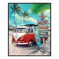thumbnail image 1 of Cuadros Decorativos Kit de bordado completo de punto de cruz de 40x50cm paisaje de autobús de playa decoración del hogar estampado Tmvgtek embutido en tela, 1 of 9