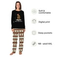 thumbnail image 2 of Merry Sasquatch Matching Family Xmas Pajamas, 2 Pieces, Size NB - Men 6XL, 2 of 7