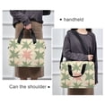 thumbnail image 6 of FORMRS 16" Laptop Bag Carrying Sleeve Case with Handle Travel Shoulder Briefcase, Pink and Green Geometric, 6 of 8