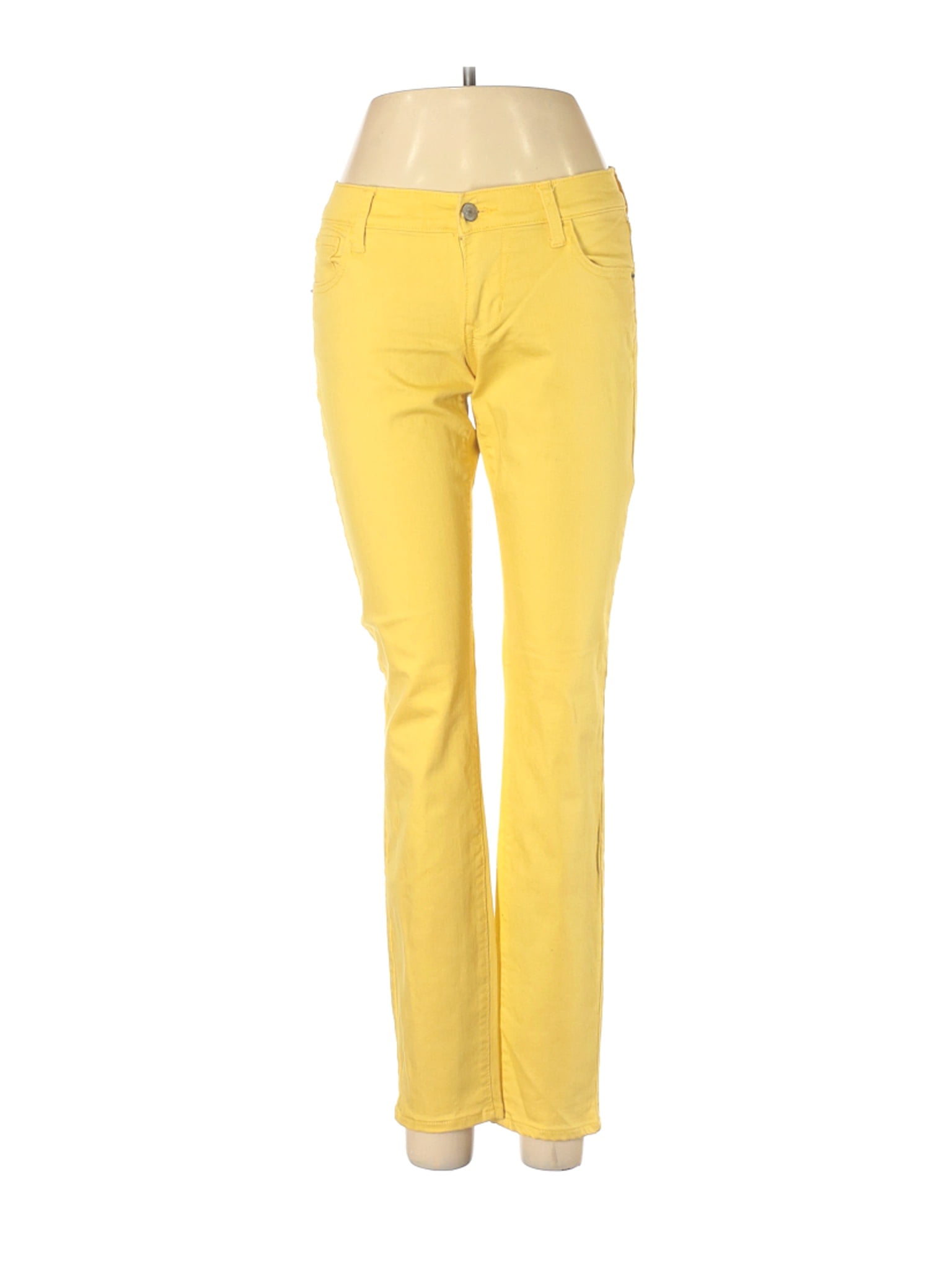 old navy yellow jeans