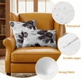 thumbnail image 6 of Black White Spring Floral Outdoor Pillow Covers 20x12 Set of 2,Waterproof Patio Throw Pillowcase Protectors,Summer Flowers Botanical Lumbar Decorative Pillow Shams Cushion Covers for Seat Bed Couch, 6 of 8