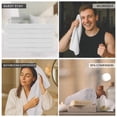 thumbnail image 3 of SupremePlus Premium Absorbent 16" x 27" 100% Ring Spun Cotton Hand Towels, White 24 Count, 3 of 7