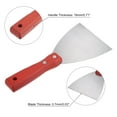 thumbnail image 3 of Uxcell 4" Stainless Steel Putty Knife Wooden Handle for Drywall, 3 of 7