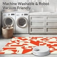 thumbnail image 5 of ODIKA 6'x9' Machine Washable Non-Slip Area Rug, Avant garde Kaleidoscope Prism Spectacular Mosaic Wonderland High Traffic Rug, Red, 664564, 5 of 5