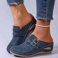 thumbnail image 2 of Pantoufles pour Femmes Pantoufles Cool pour Femmes Style Détente, Couleur Unie, Polyvalentes, Talon en Pente, Grand Baotou Pantoufles Confortables Femmes, 2 of 9