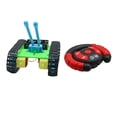 thumbnail image 1 of Plástico DIY RC Coches Juguetes Crawler Tank Vehículo 4 Canales Juguetes de construcción Bloque de construcción educativo 2.4GHz para niños  baja velocidad Macarena Coche de tanques RC, 1 of 7