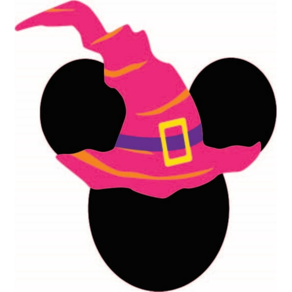Halloween Witch Hat Cartoon Character Decors Wall Sticker Art Design Decal for Girls Boys Kids Room Bedroom Nursery Kindergarten Home Decor Stickers Wall Art Vinyl Decoration (40x35 inch)