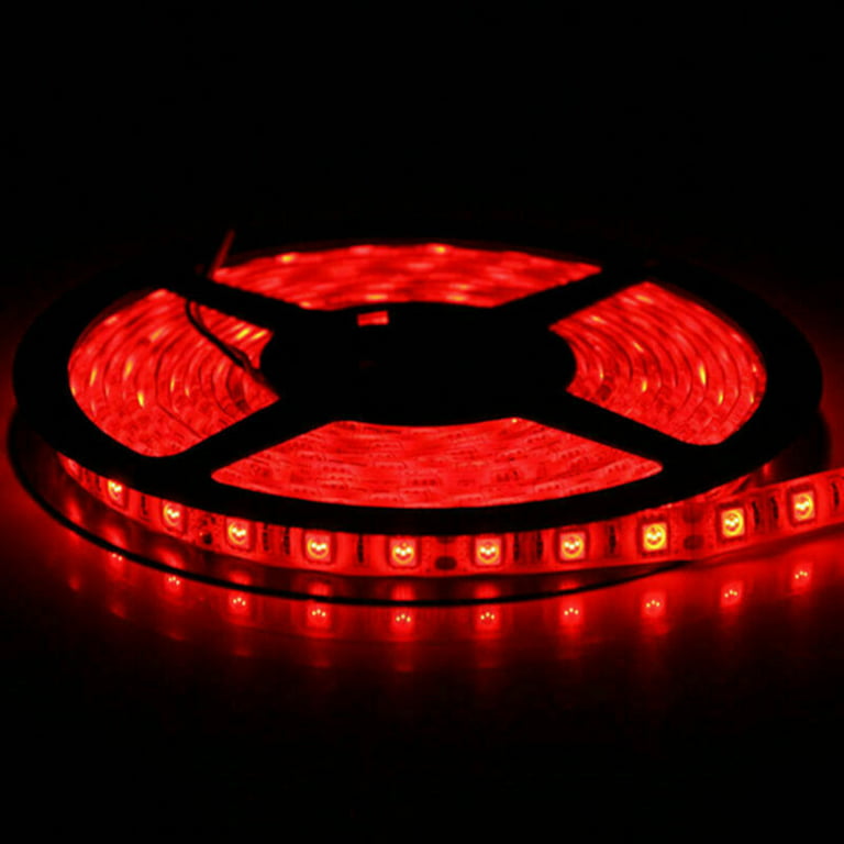 Tira 5M Luces LED 12V Rojo16.4ft tiras Luz Para decoracion habitacion  Cuarto 