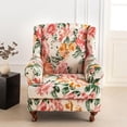thumbnail image 2 of LKJYER Wing Back Wing Back,Stretch Printed Wingback Chair Slipcover with Elastic Bottom,No-Slip Universal Four Seasons for Armchair Sofa Cover Home Decoration, 2 of 7
