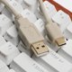 thumbnail image 5 of Cable de teclado tipo C en espiral, línea de datos tipo C, teclados en negrita para mecánica duradera, 5 of 6