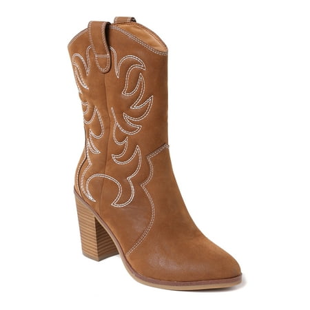 The Pioneer Woman Women’s Mid-Calf Embroidered Western Boot