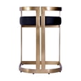 thumbnail image 4 of Butler Specialty Company Clarence Faux Leather 22" Dining Stool - Black / Gold, 4 of 5