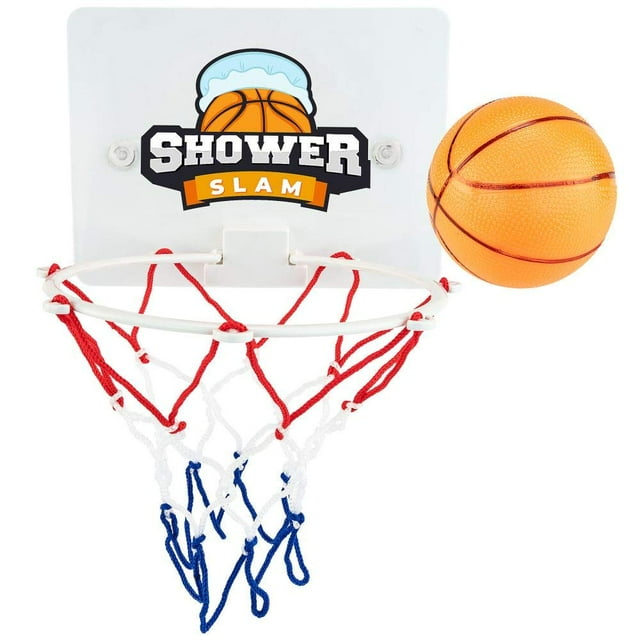 Hoopla Toys Shower Slam juego de baloncesto divertido baño deportes juguete de baño para niños