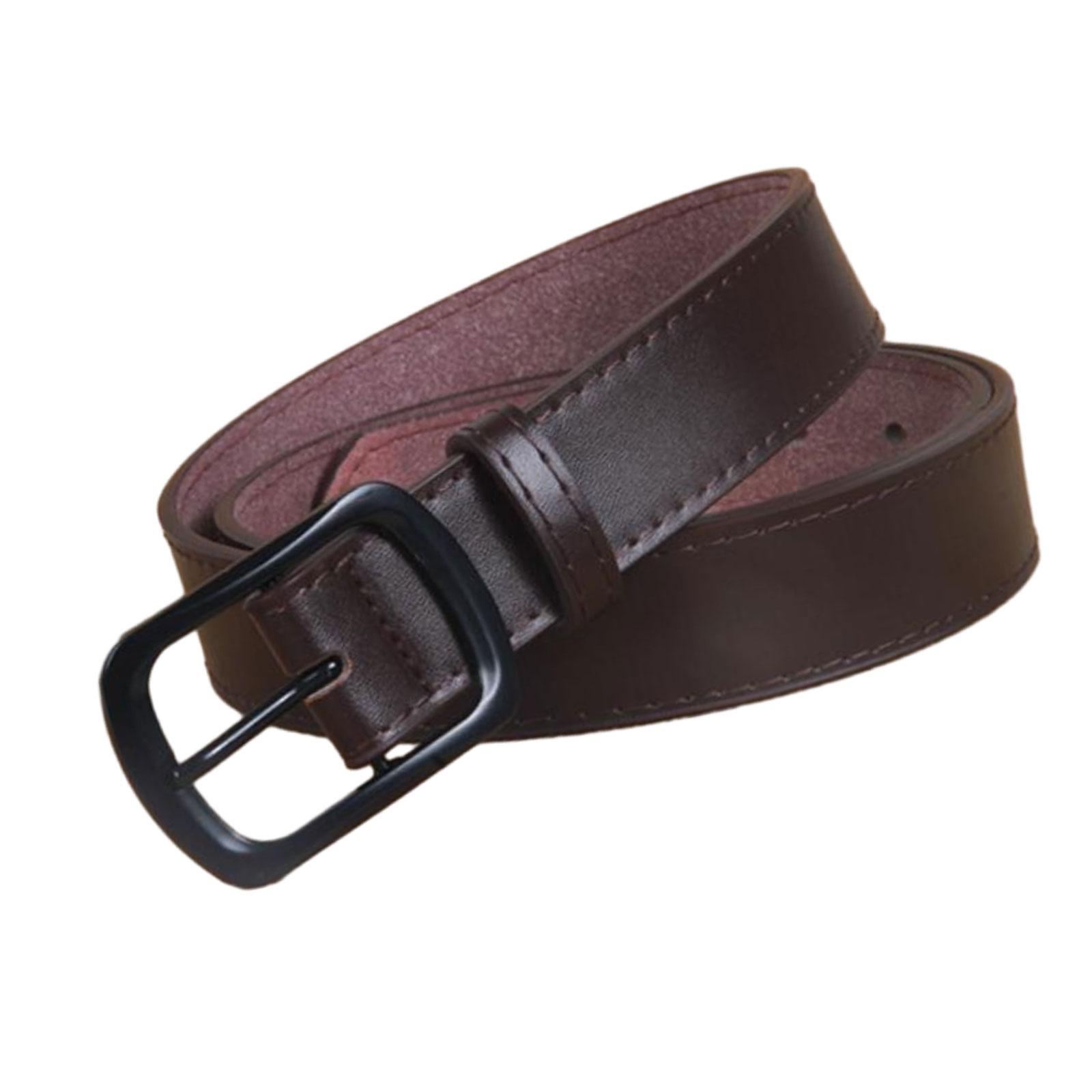 Ceinture En Cuir Marron Pour Homme - Largeur 3,5 Cm - Boucle Automatique Réglable - Style Décontracté Ou Habillé