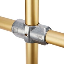 Kee Safety 448386 1.5 in. L26-8 - Two Socket Cross Pipe Fitting - 1.5 in. Dia. - Gray