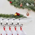 thumbnail image 2 of 6pcs Christmas Stocking Hanger Clip Hook Metal Hook Multifunctional Hook For Mantel Christmas Decoration, 2 of 3
