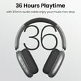 thumbnail image 5 of GASYESOY Y0 Bluetooth Headphones Wireless over Ear Noise Cancelling Headphones,36H Playtime Hi-Res Audio Foldable Lightweight for Travel, Home Office, Sport Gray, 5 of 9