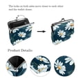 thumbnail image 3 of Daisy Elegant Coin Purse Wallet with 0.7 Microfiber Zinc Alloy Jaws, 4.3x4.7 in/11x12 cm Size, 3 of 7