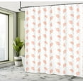 thumbnail image 5 of Ambesonne Blush Pink Shower Curtain, Branches on Polka Dots, 69"Wx84"L, Blush and White, 5 of 5