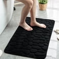 thumbnail image 4 of Billuyoard Alfombrilla de baño de Color sólido para ducha, alfombra absorbente lavable para baño, alfombrilla de baño para entrada de puerta Juegos de accesorios de baño Negro 60x90cm, 4 of 6