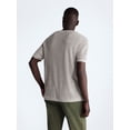 thumbnail image 3 of Free Assembly Men’s Textured Cotton Henley Shirt with Short Sleeves. Sizes XS-3XL, 3 of 6