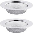 thumbnail image 1 of Sink Strainer For Kitchen Sinks, Stainless Steel Mesh Drainage Strainer Rust-Resistant Mirror Finish Shine Sink Stopper, 2 Pack, 1 of 5
