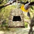 thumbnail image 6 of FYHALE Hummingbird House, Hand Woven Bird Nest for Outdoors Hanging, Small Grass Bird Houses for Outside, Natural Fiber Bird Hut Roosting Pocket for Finch Canary Chickadee, Bird Lover Gift, 6 of 6