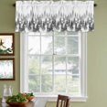 thumbnail image 3 of Forest Curtain Valances for Windows, Kitchen Valance Window Treatments Panel 2 Pack, Farmhouse Tree Black Silhouette Rod Pocket Short Curtains for Bathroom Bedroom 42 x 18 Inch, 3 of 8