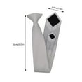 thumbnail image 5 of Stylish Solid Color Clip On Neck Tie with Quick Fastening for Men and Women, 5 of 21