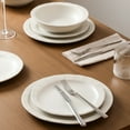 thumbnail image 5 of Stone Lain Oasis 24-Piece Dinnerware Set Stoneware, White, 5 of 7