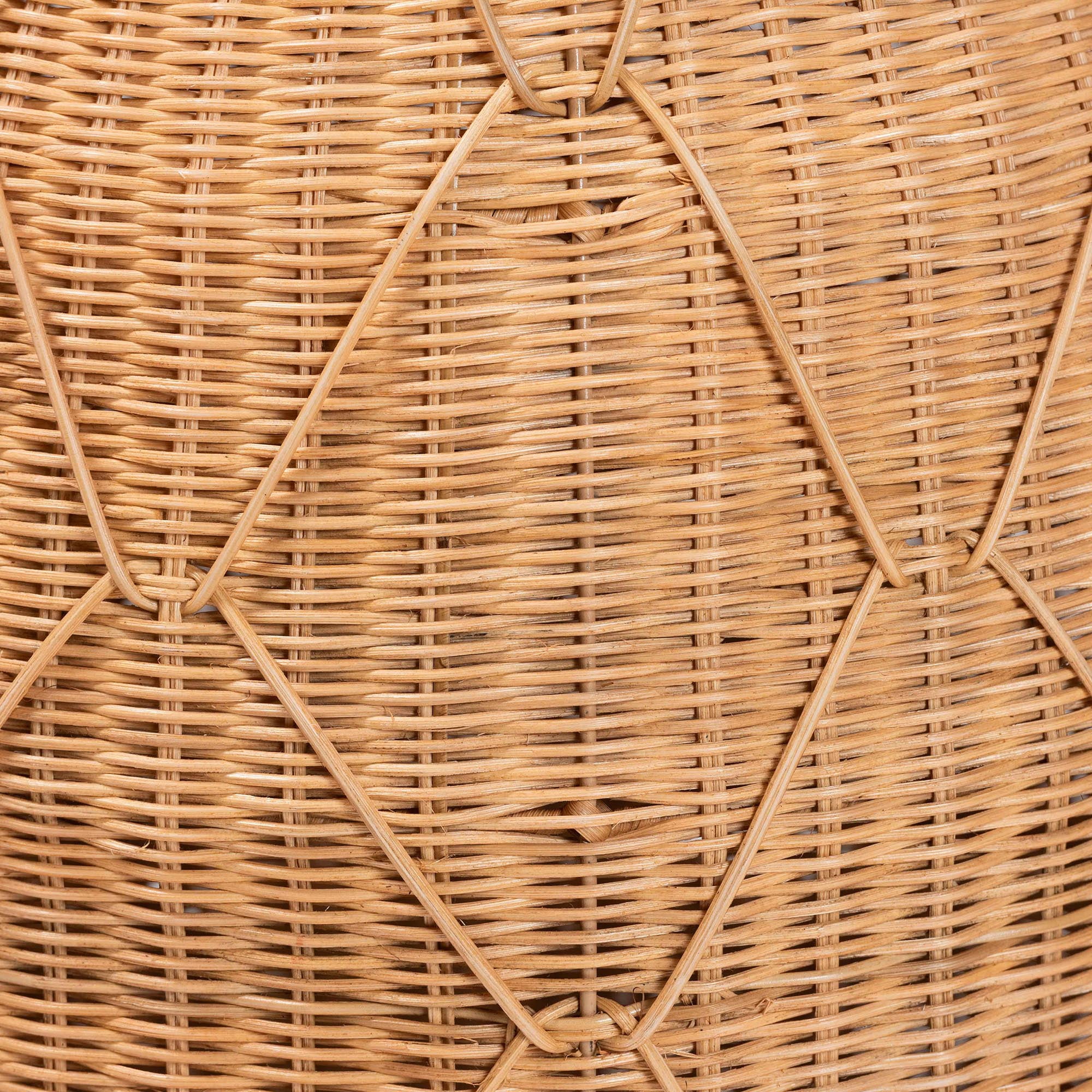 bali & pari Pelham Boho Laundry Hamper, Large, Light Honey