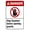 Warning Sign 4, variant on Stop Do Not Enter Bilingual Sign 8"x12" - Security Metal for Business Office Road Street Home Yard Garden Wall Safety Decor