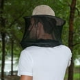 thumbnail image 4 of Sombrero de red para la cabeza de s para hombres y mujeres con máscara para el cuello y cubrir la cabeza Beige kusrkot Sombrero de red de pesca, 4 of 8